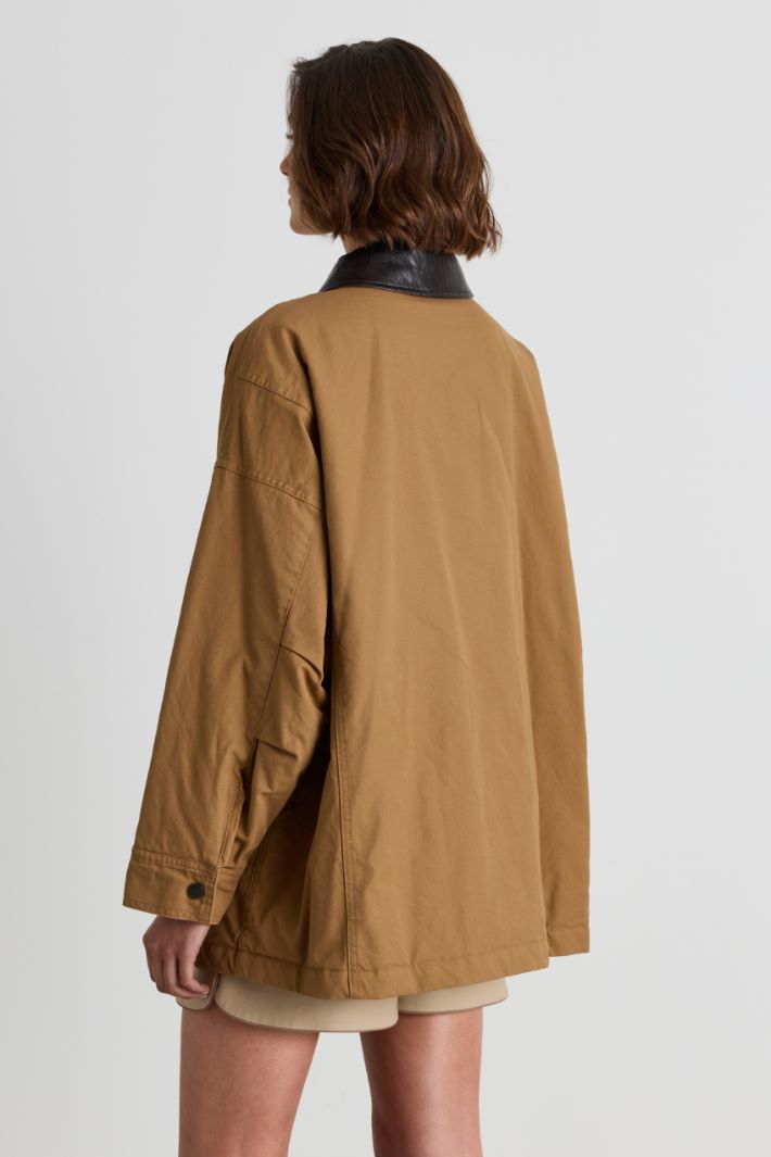 Giacca imbottita in canvas - CAMMELLO - Intrend - 4