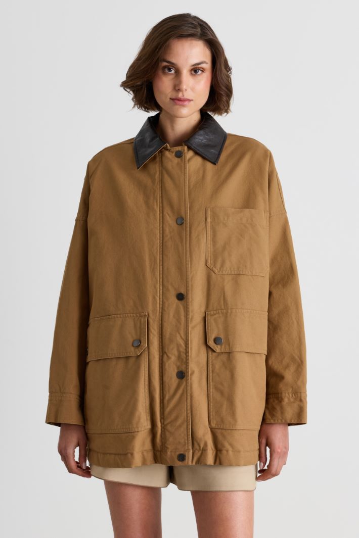Giacca imbottita in canvas - CAMMELLO - Intrend - 2