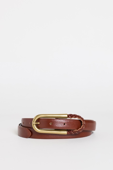 Thin Leather Belt - Intrend