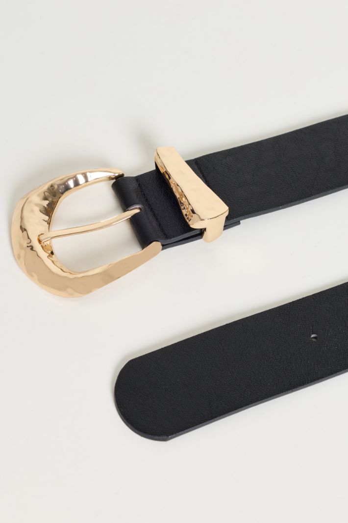 Oversized buckle belt - BLACK - Intrend - 2