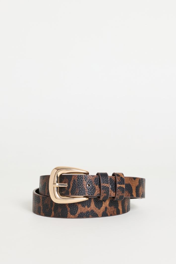Animal Print Belt - ANIMAL - Intrend