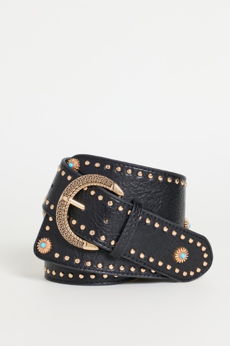 Wide belt with studs - Intrend