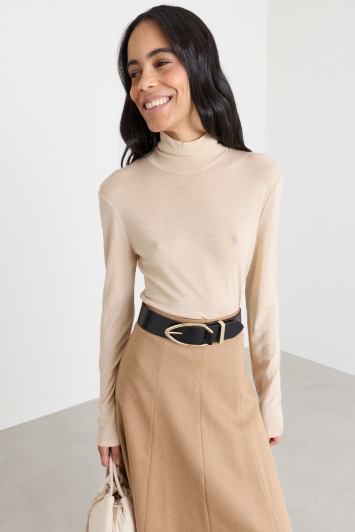 Geometric buckle belt - BLACK - Intrend - 3