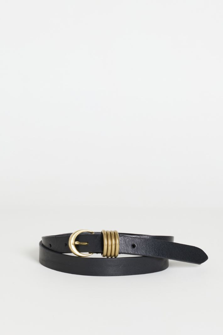 Cintura con passanti ad anello - NERO - Intrend