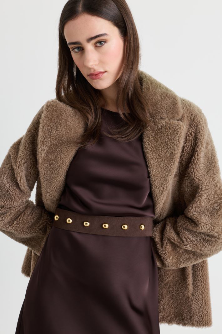 Studded Belt - BROWN - Intrend - 3