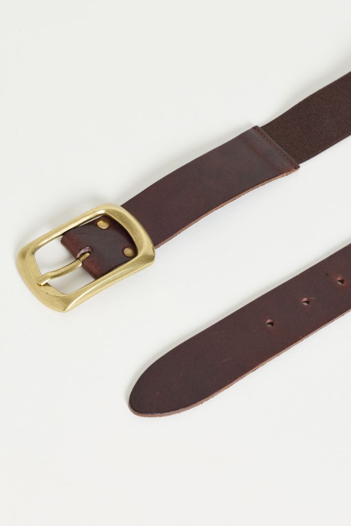 Cintura in pelle - MARRONE - Intrend - 2