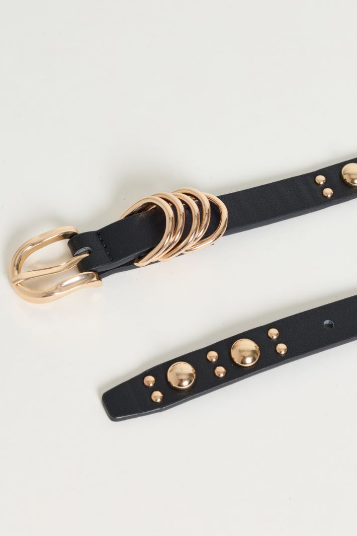 Studded belt - BLACK - Intrend - 2