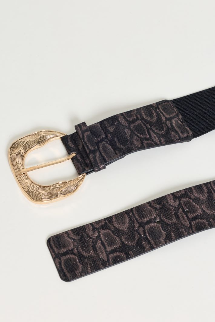 Cintura con inserto elastico - ANIMALIER - Intrend - 2