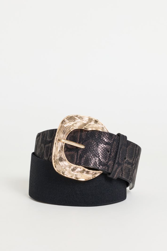 Cintura con inserto elastico - ANIMALIER - Intrend