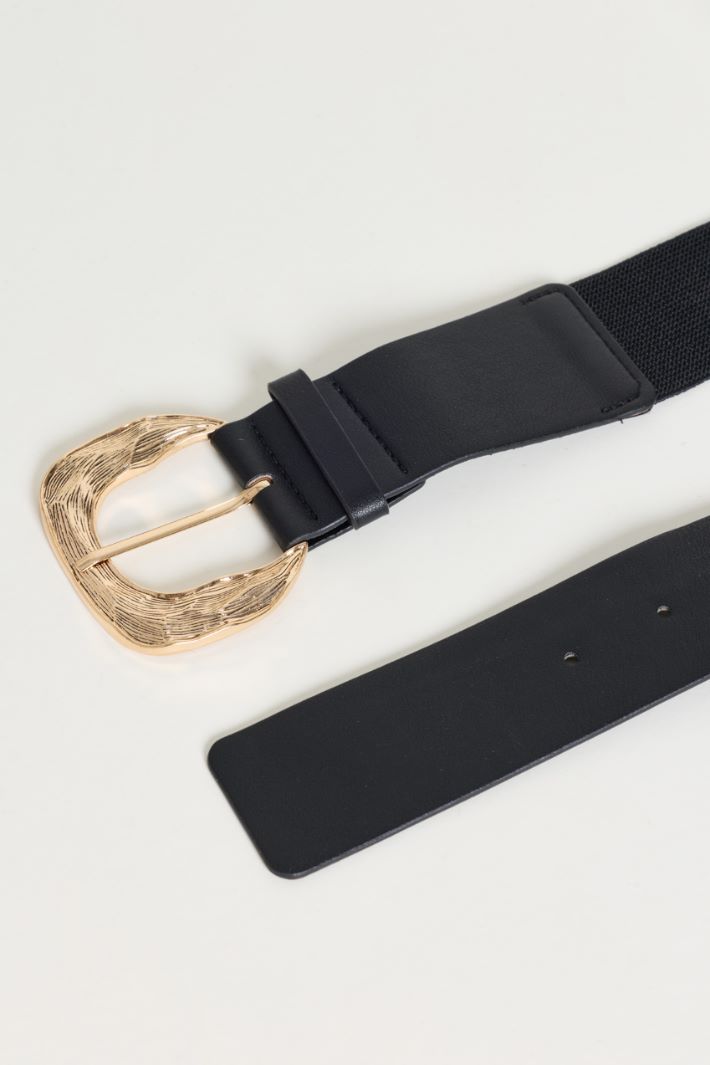 Cintura con inserto elastico - NERO - Intrend - 2