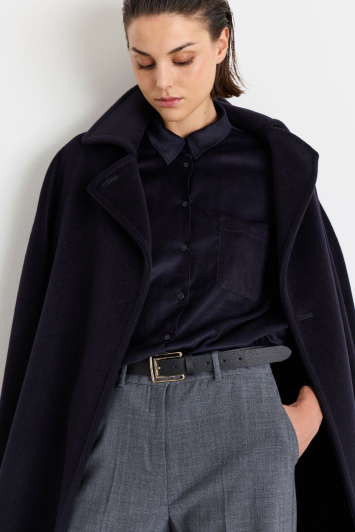 Rectangular buckle belt - BLACK - Intrend - 3