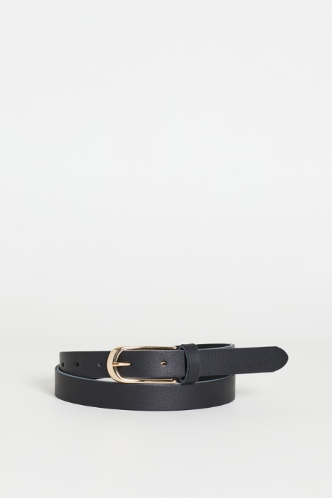 Smooth leather belt - Intrend
