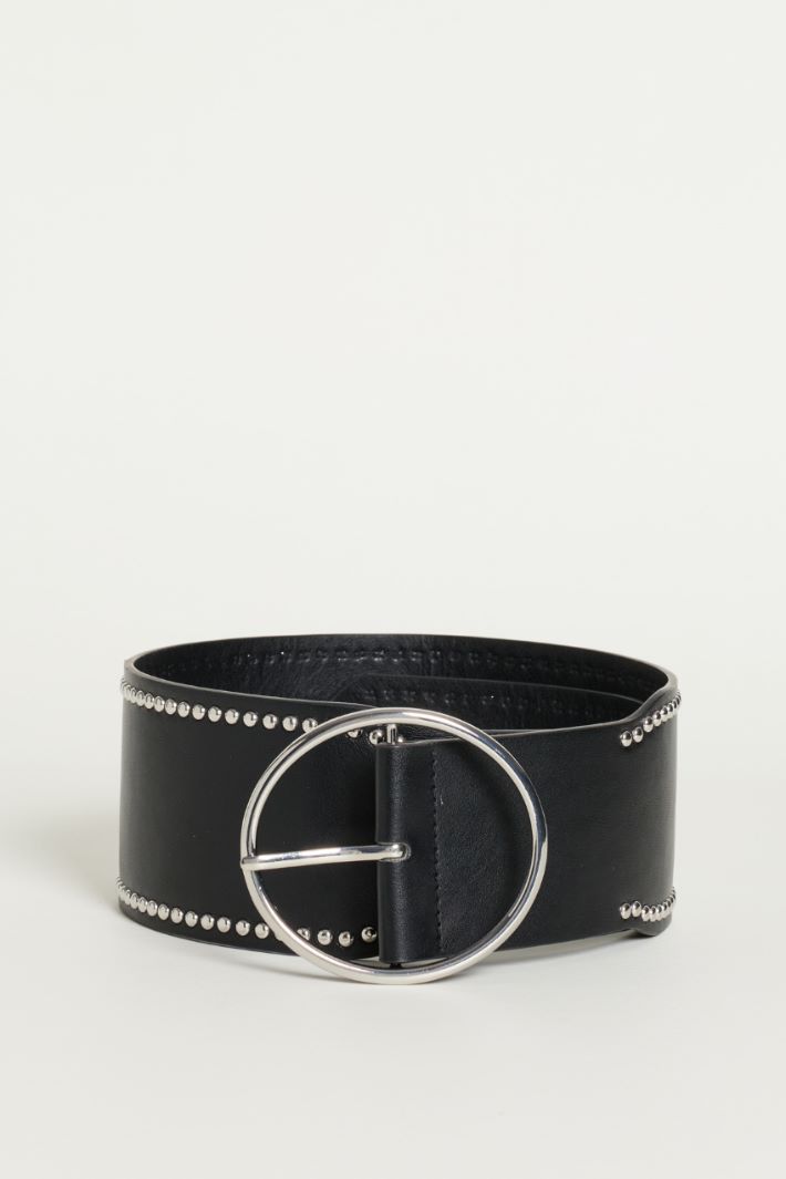 Cintura alta con borchie - NERO - Intrend
