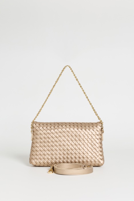 Pochette intrecciata con tracolla
