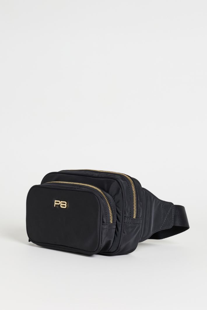 Technical fabric bum bag - BLACK - Intrend - 2