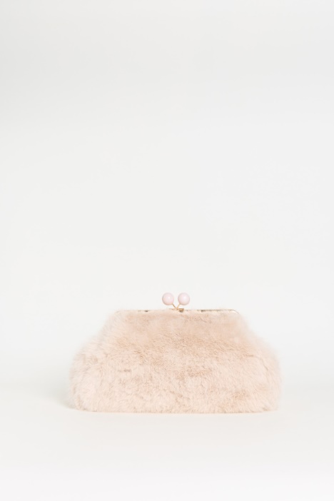 Maxi pochette in tessuto morbido e caldo - Intrend