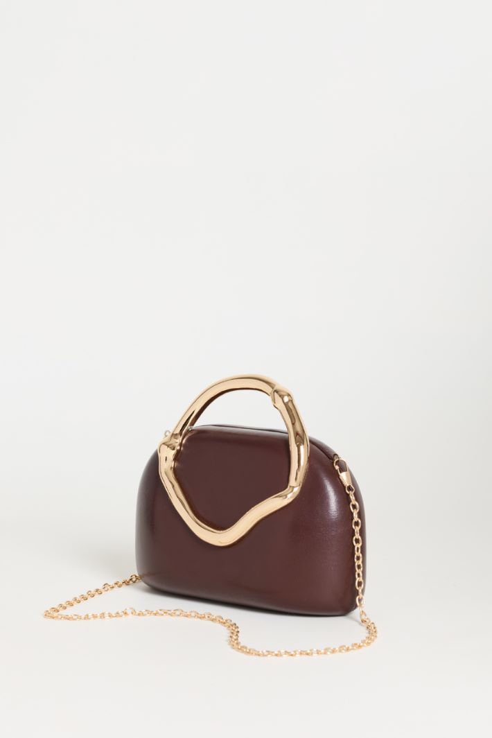Pochette à poignée rigide - MARRON - Intrend - 2