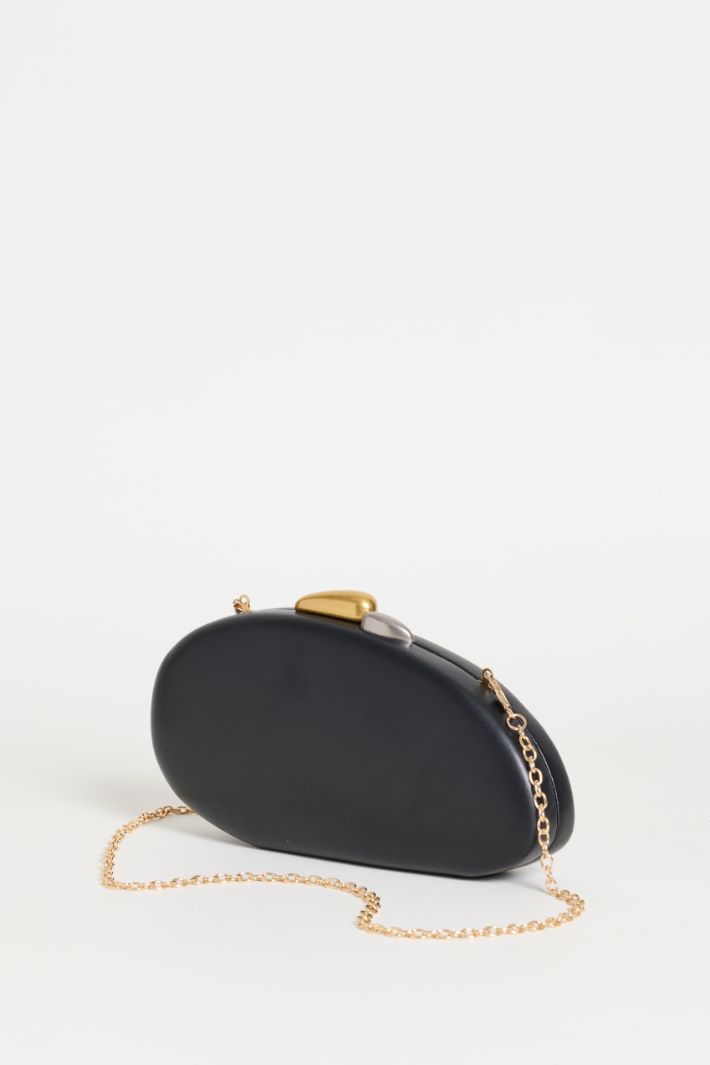 Oval clutch - BLACK - Intrend - 2