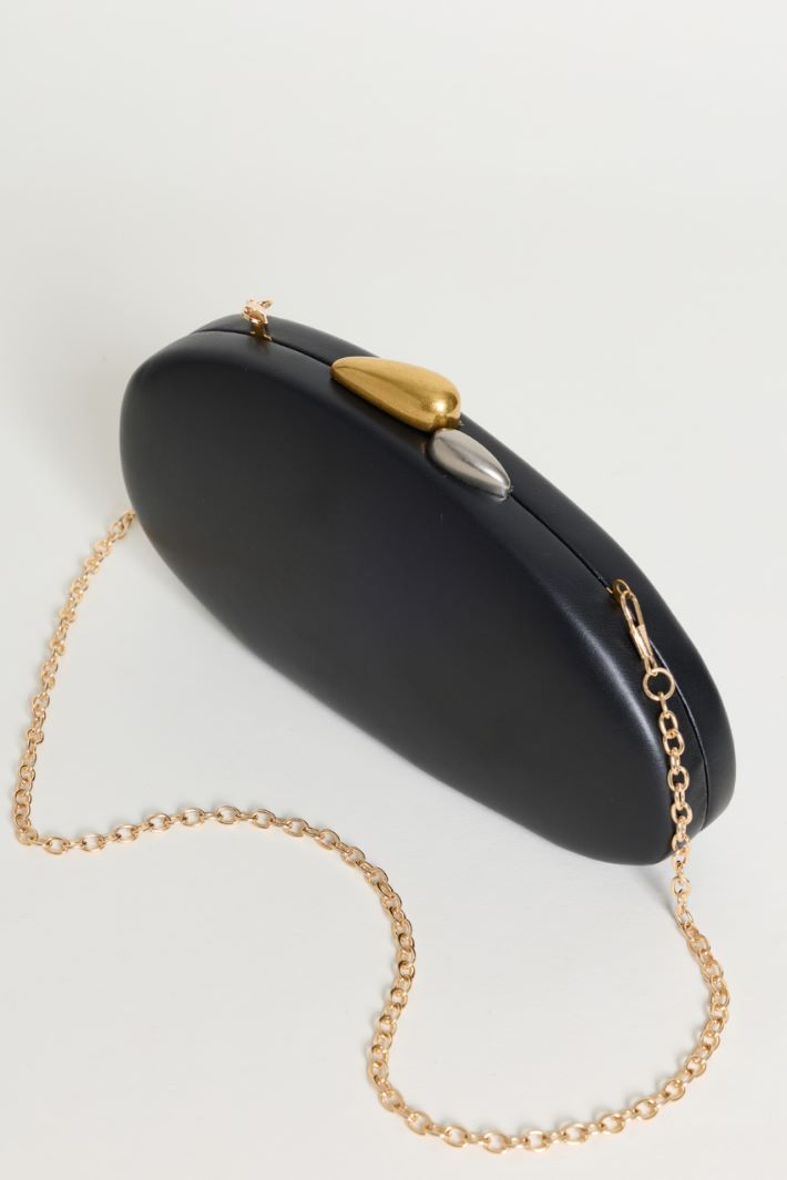 Oval clutch - BLACK - Intrend - 4