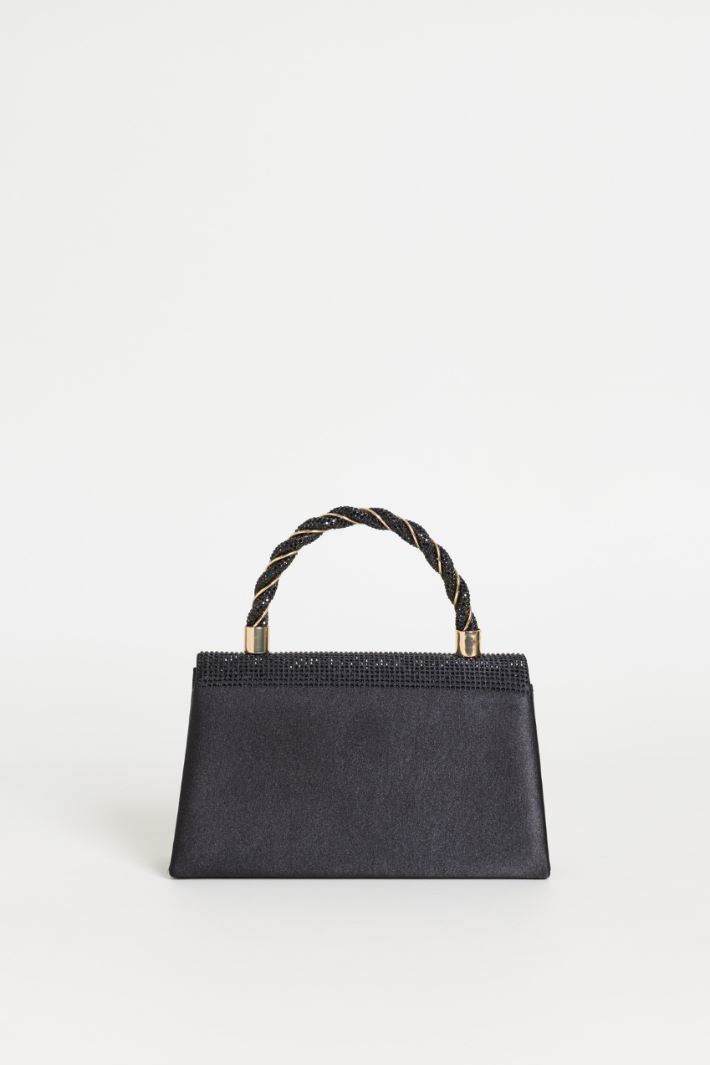 Clutch con pedrería - NEGRO - Intrend - 3