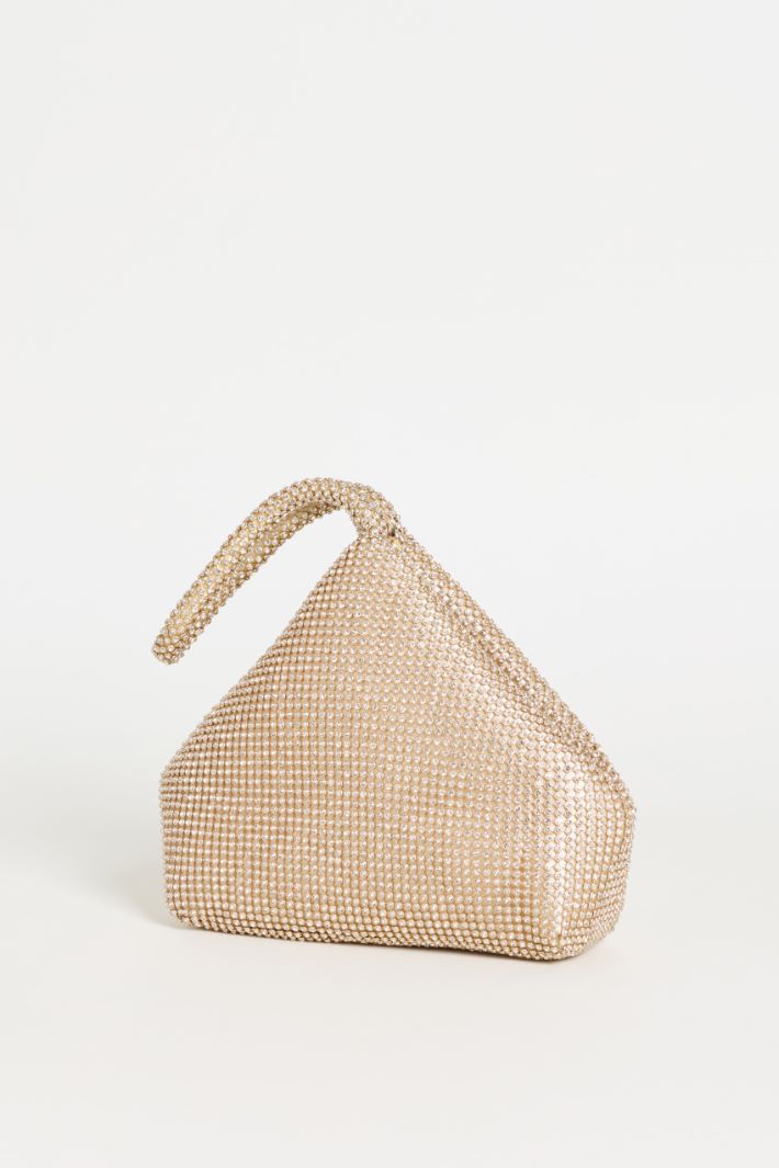 Diamanté Clutch Bag - GOLD - Intrend - 2