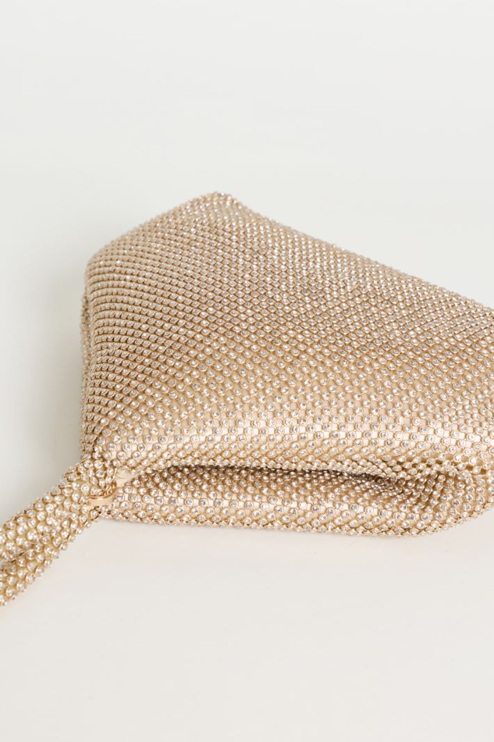 Diamanté Clutch Bag - GOLD - Intrend - 4