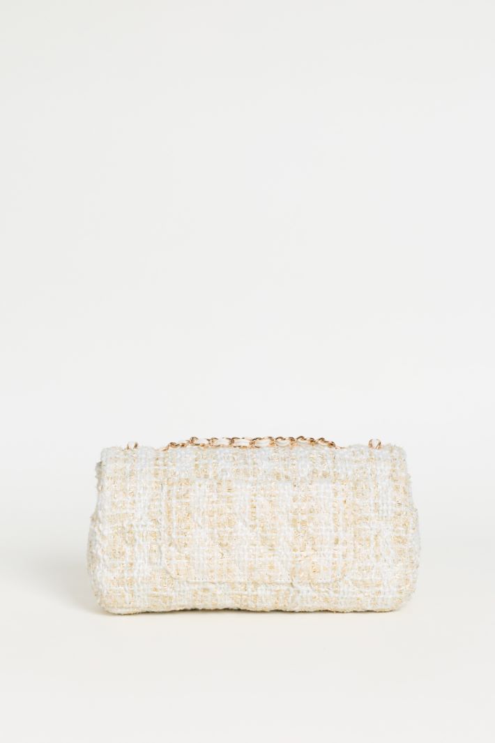 Borsa in tessuto trapuntato - BIANCO - Intrend - 3