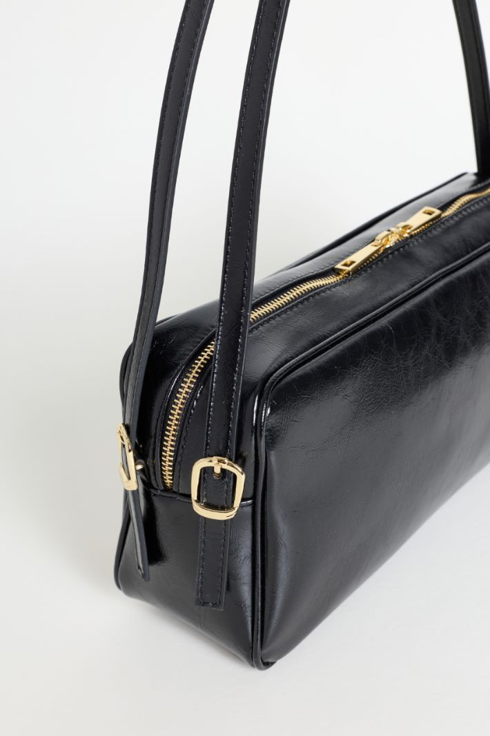 Borsa bauletto con doppio manico - NERO - Intrend - 4
