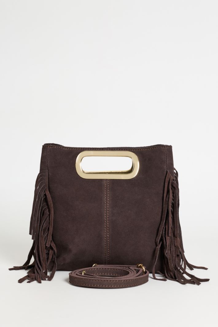 Sac crossbody à franges - MARRON - Intrend - 3