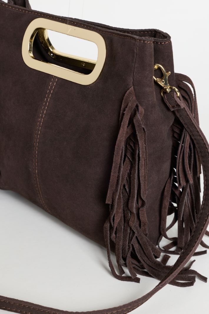 Sac crossbody à franges - MARRON - Intrend - 4