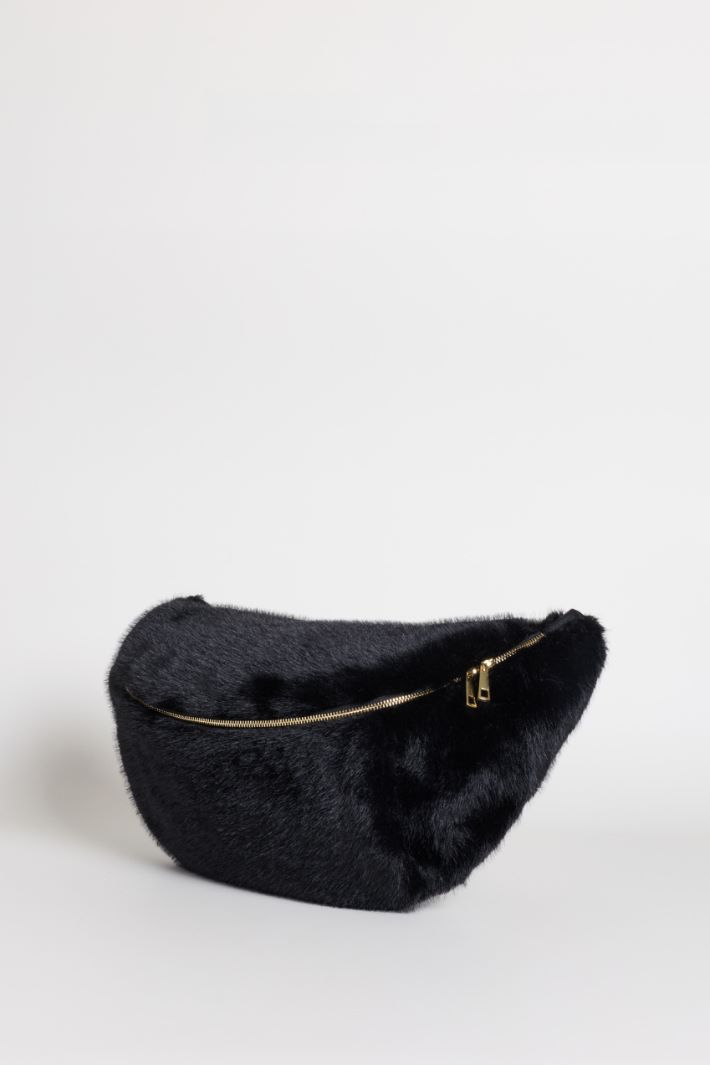 Borsa in tessuto morbido e caldo - NERO - Intrend - 2