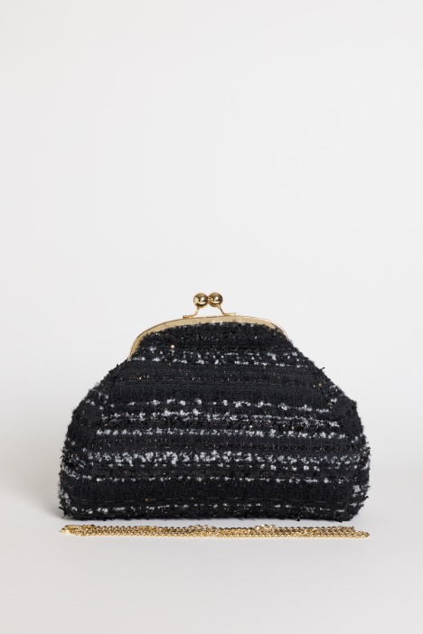 Maxi clutch in tweed