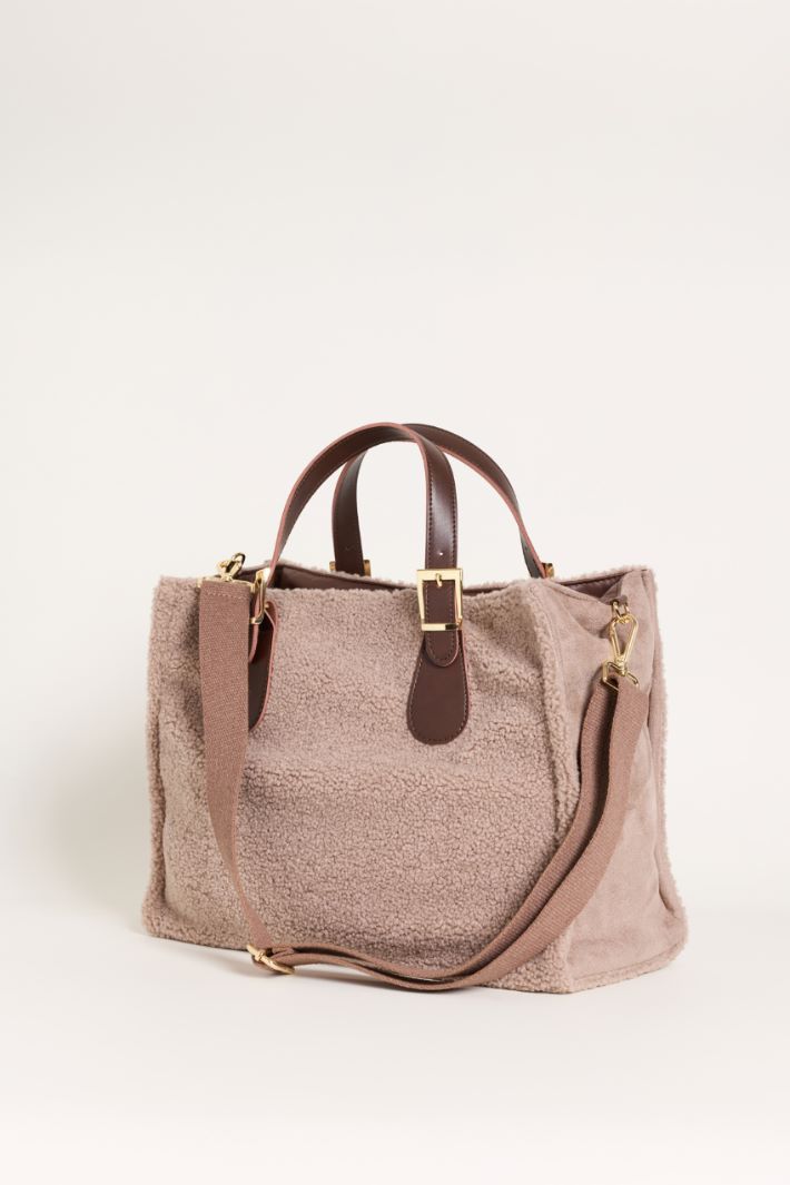 Cosy Fabric Shopper - CAMEL - Intrend - 2