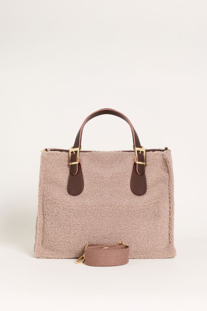 Cosy Fabric Shopper - CAMEL - Intrend - 3
