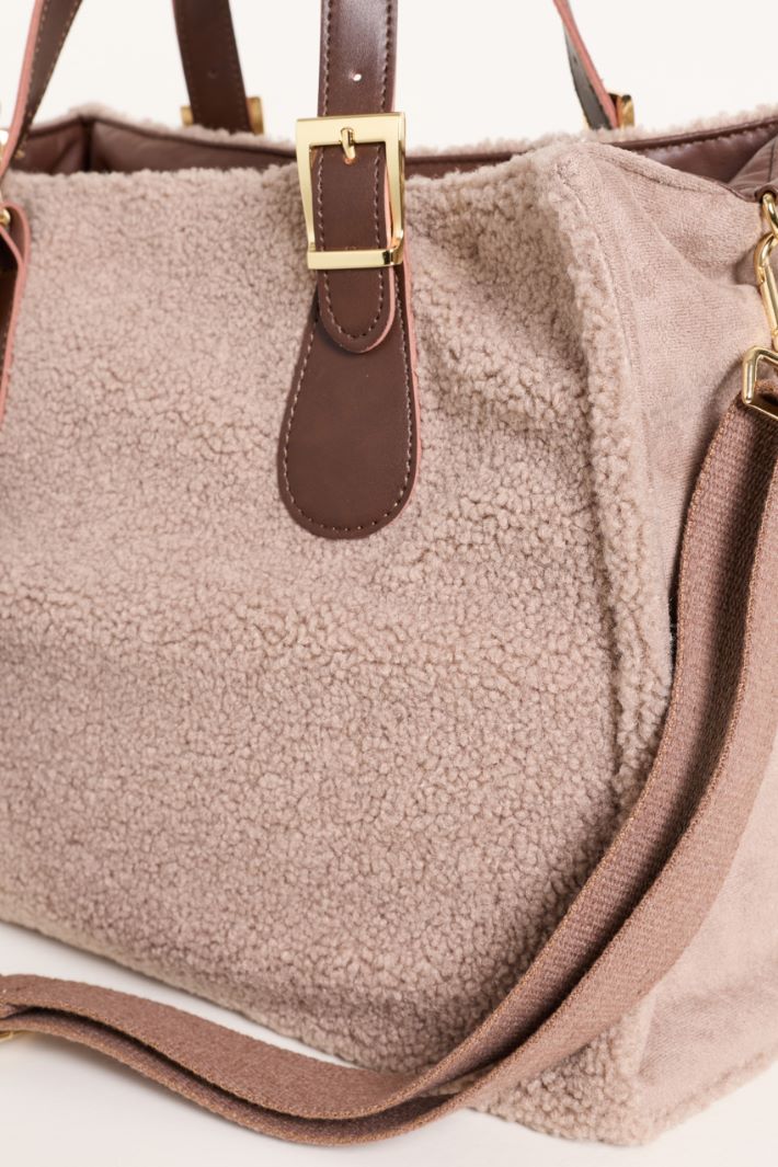 Cosy Fabric Shopper - CAMEL - Intrend - 4