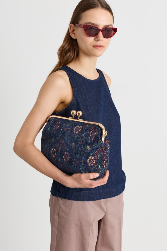 Maxi clutch fantasia - BLU - Intrend - 5