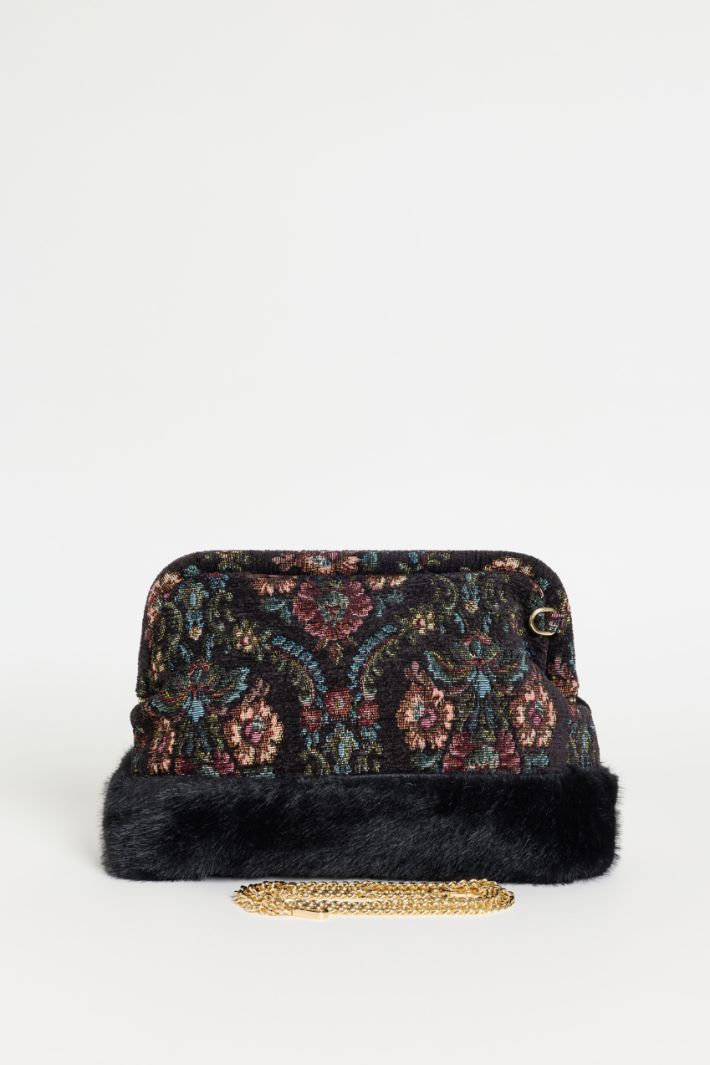 Damask-effect clutch - BLACK - Intrend - 3