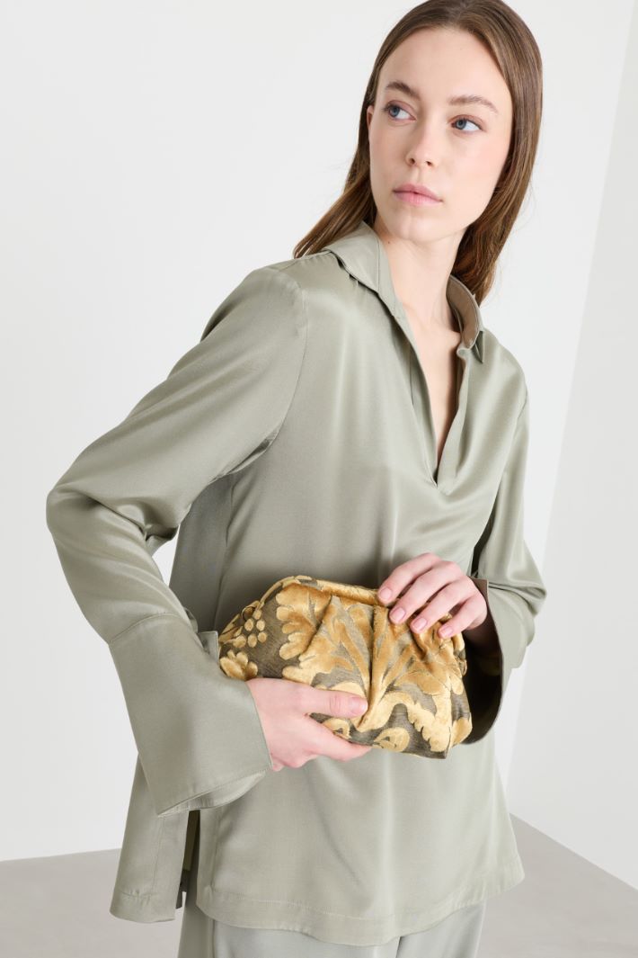 Jacquard Clutch - CAMEL - Intrend - 5