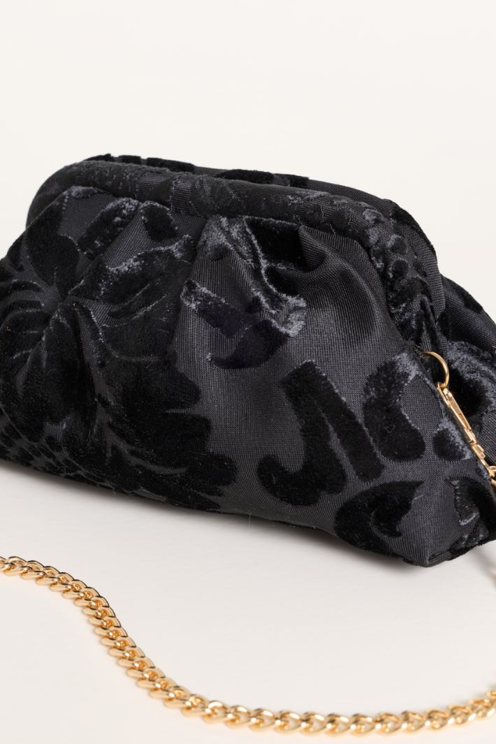 Jacquard Clutch - BLACK - Intrend - 4