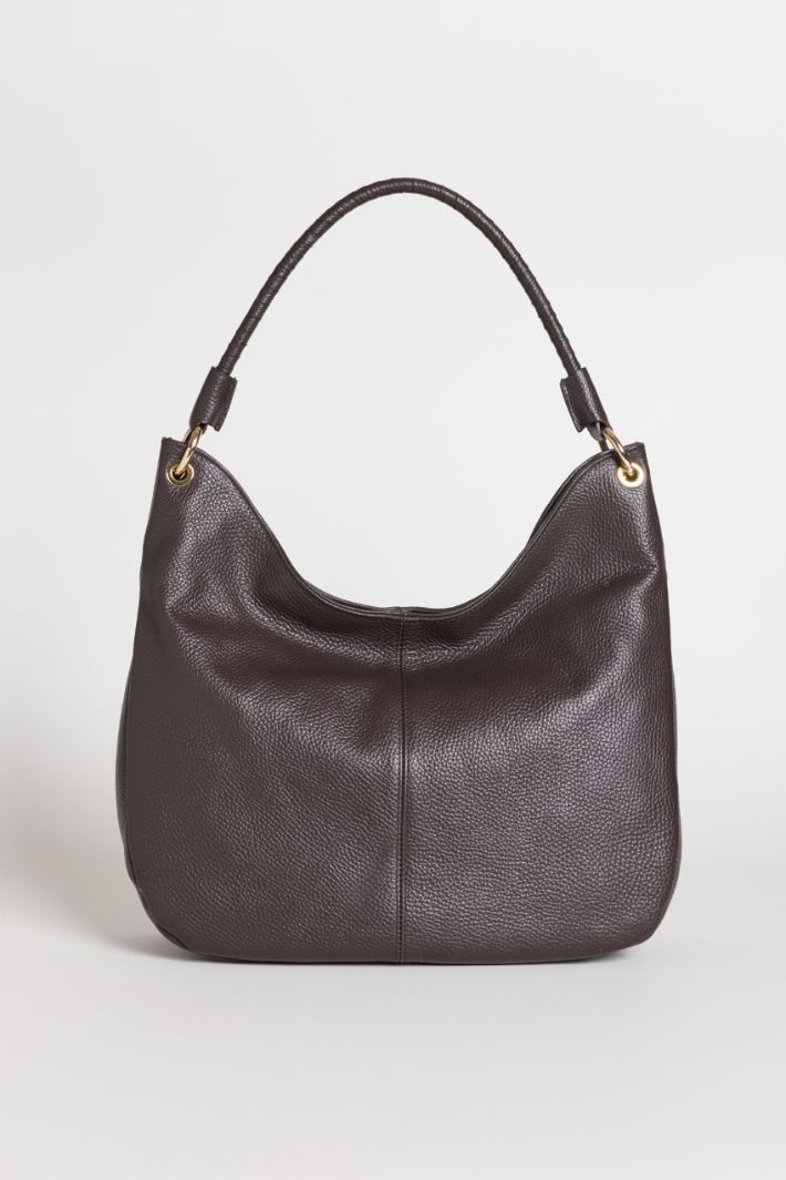 Borsa in pelle bottalata - MARRONE - Intrend