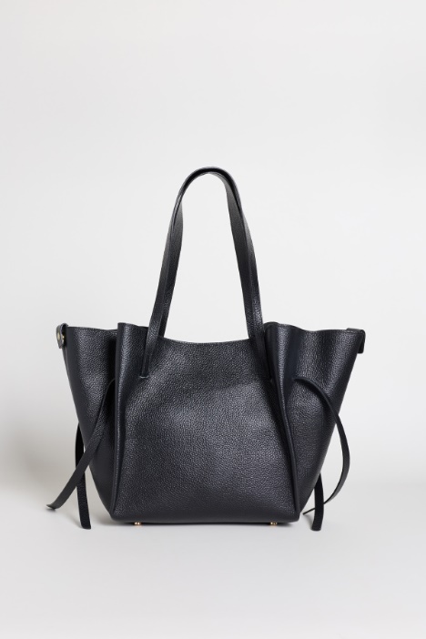 Leather trapeze bag - Intrend