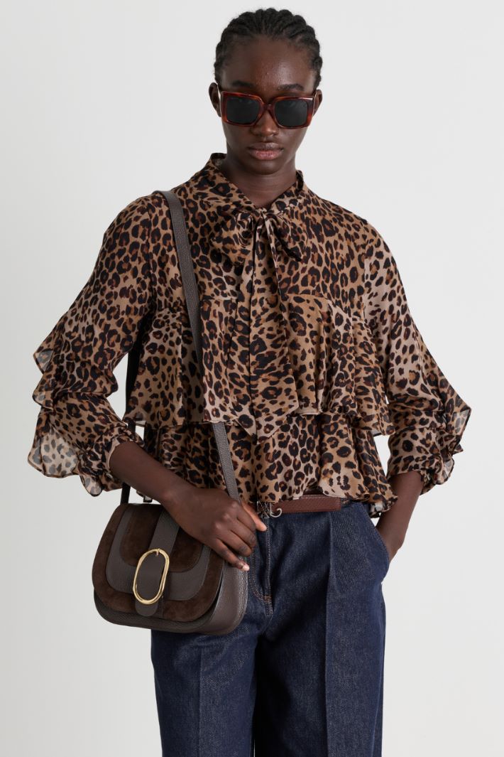 Borsa a tracolla - MARRONE - Intrend - 5