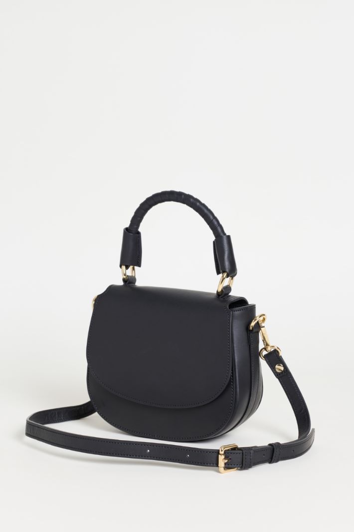 Mini crossbody in pelle - NERO - Intrend - 2