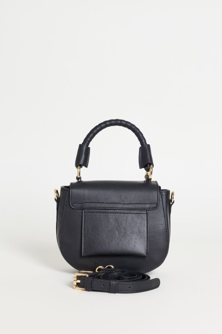 Mini crossbody in pelle - NERO - Intrend - 3