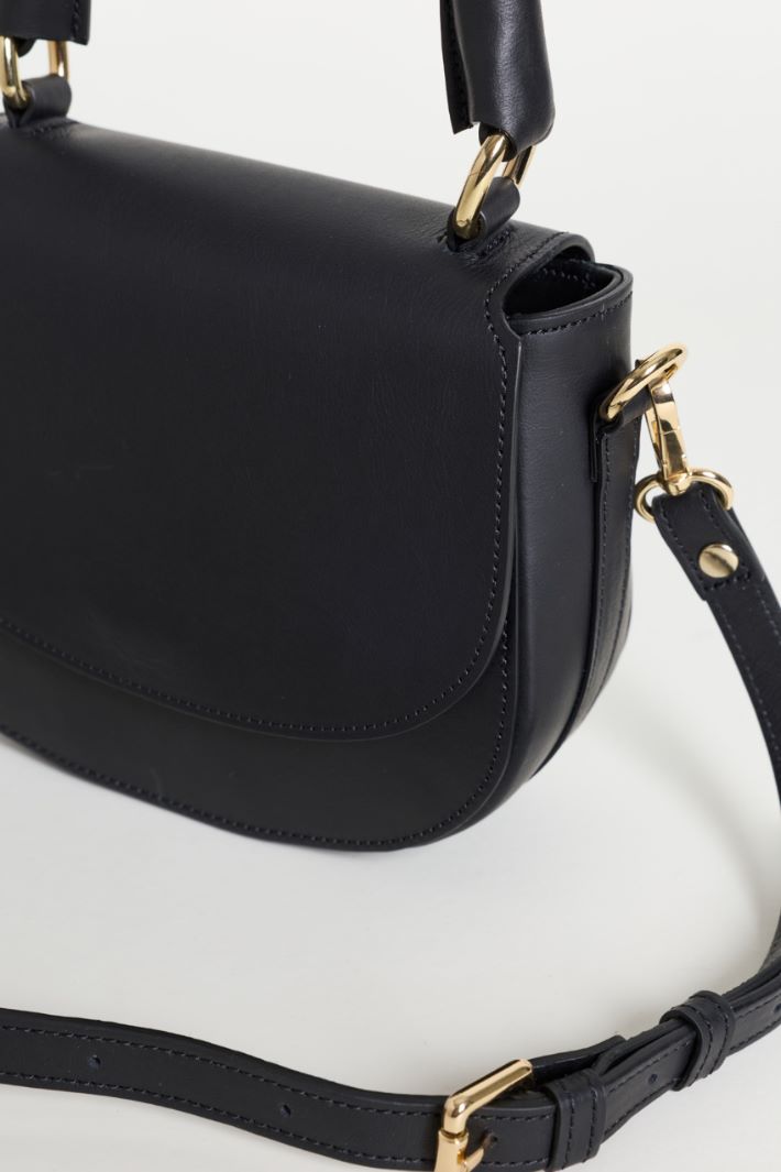 Mini crossbody in pelle - NERO - Intrend - 4