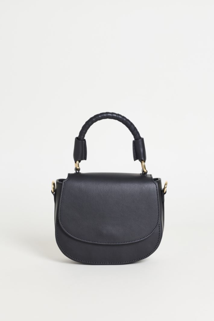 Mini crossbody in pelle - NERO - Intrend