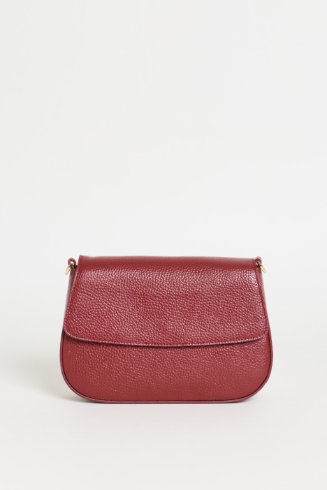 Tumbled leather shoulder bag - Intrend