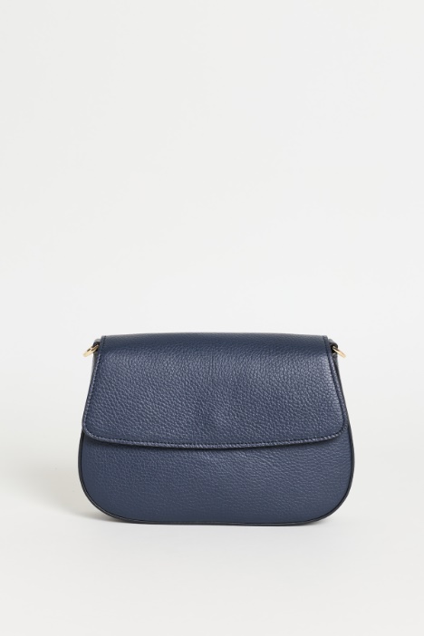 Tumbled leather shoulder bag - Intrend