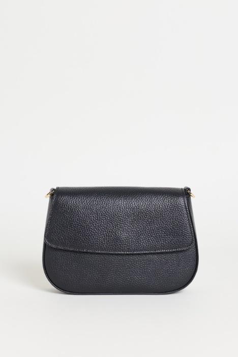 Tumbled leather shoulder bag - Intrend