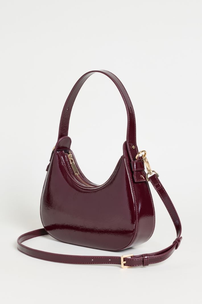 Coated Fabric Bag - BORDEAUX - Intrend - 2